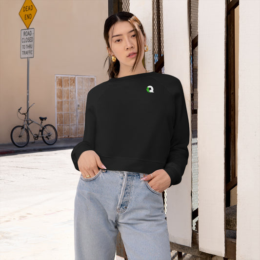 IQ Fashion | Women's Cropped Fleece Pullover