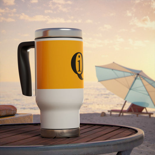 IQ Fashion | Stainless Steel Travel Mug with Handle, 14oz