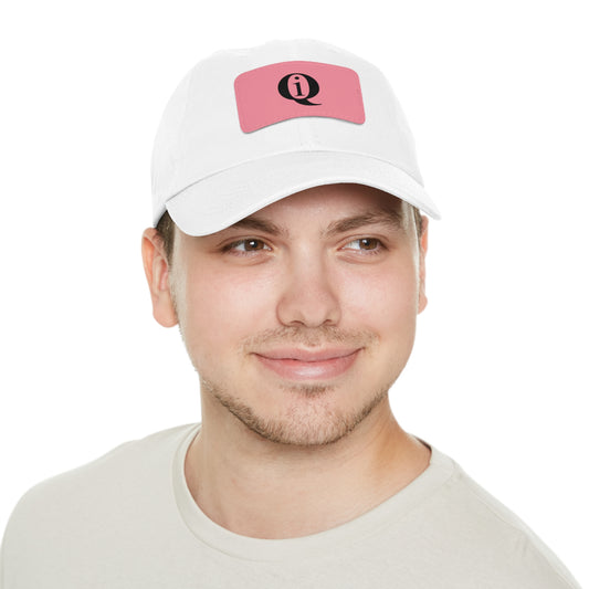 IQ Fashion | Dad Hat with Leather Patch (Rectangle)