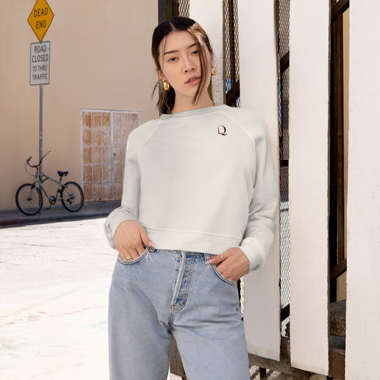 IQ Fashion | Women's Cropped Fleece Pullover