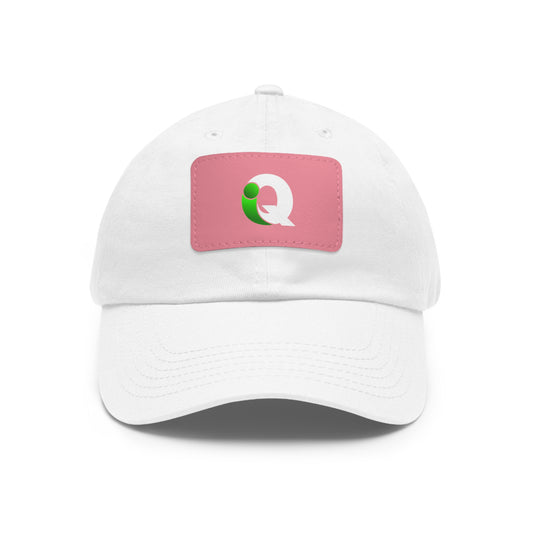 Copy of  IQ Fashion | Dad Hat with Leather Patch (Rectangle)